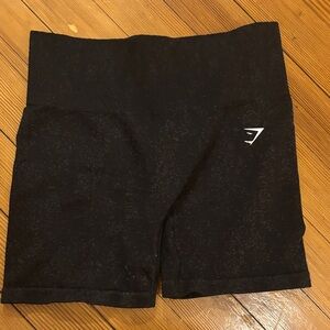 Gymshark Black High-Rise Seamless Shorts